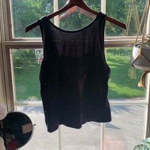 Lululemon cropped open back tank